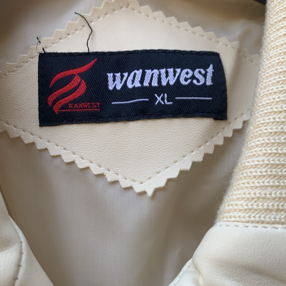 🎉HOST PICK🎉 NWOT Wanwest Women’s Leather Bomber Jacket - Sz XL - Picture 5 of 5